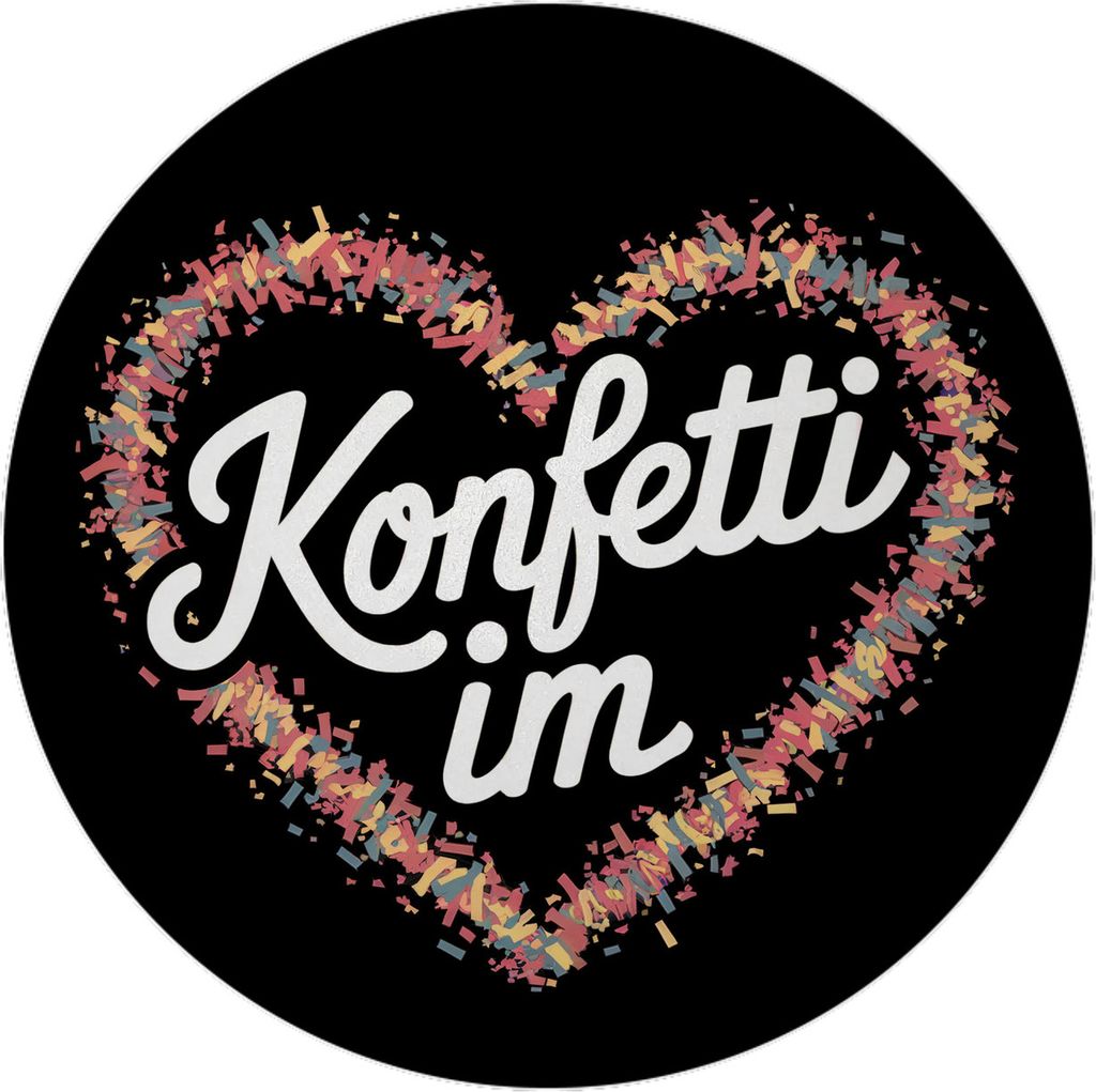 Konfetti im Herzen Magnet mit Flaschenöffner Produktbild 