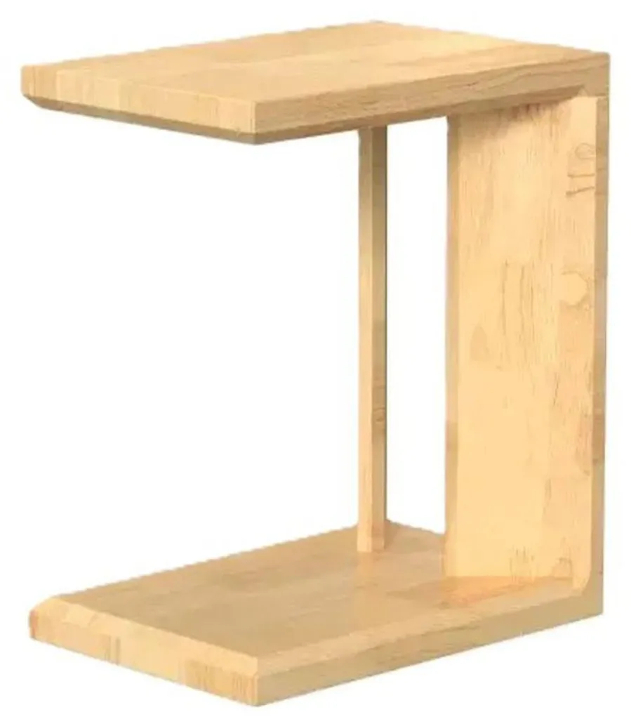 Table basse de salon H7-5035 en bois de pin, idéale pour petit espace
