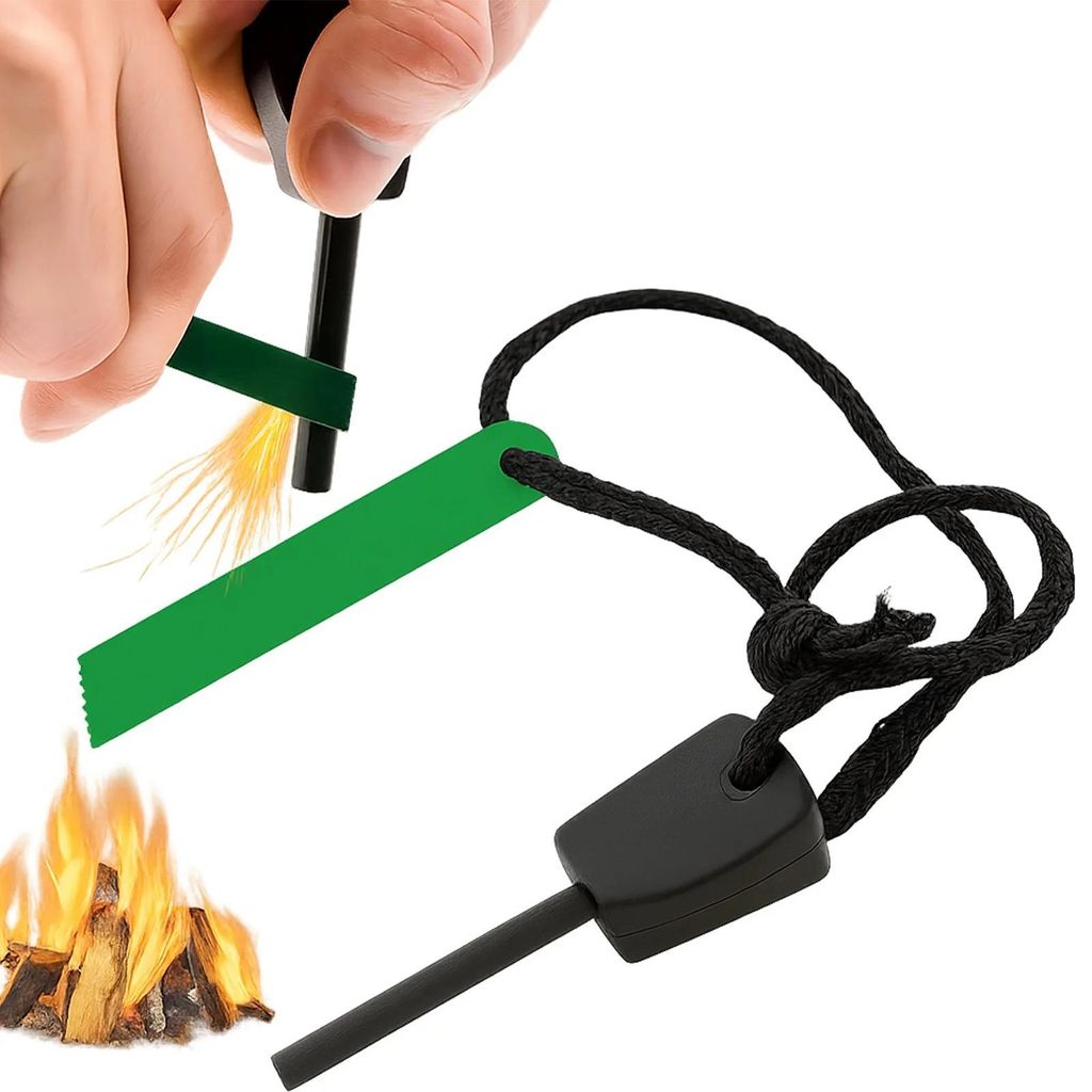 Krzesiwo magnezowe wojskowe rozpałka ogień survival camping Zdjęcie produktu 