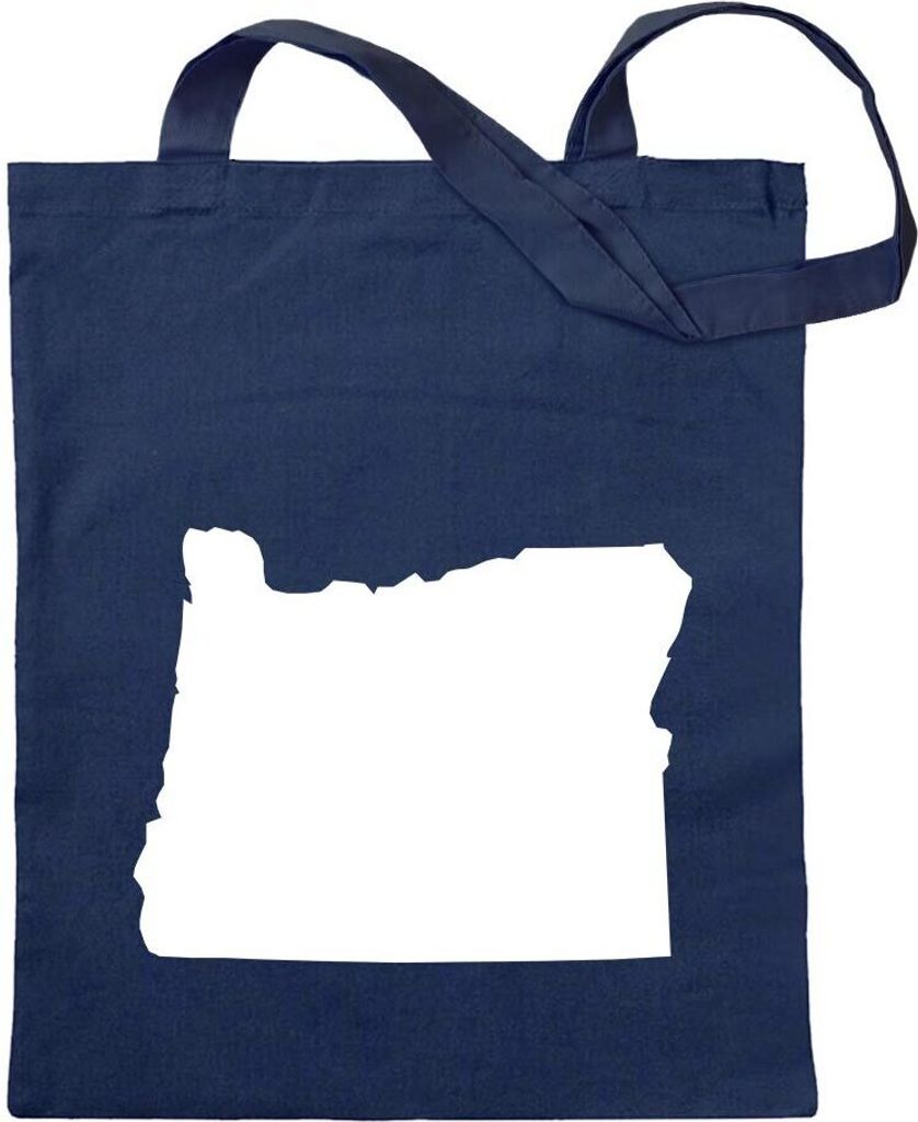 Kiwistar - Baumwolltasche - dunkelblau - USA - Bundesstaat - Oregon - Tragetasche Stoffbeutel Umhängetasche Langer Henkel