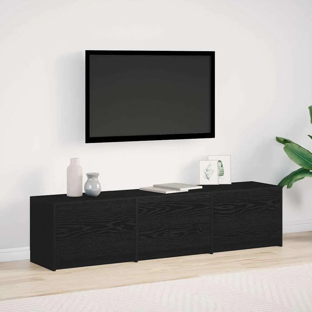 Maison Exclusive Mobile TV LED 165cm Rovere Nero | Design Moderno - 1