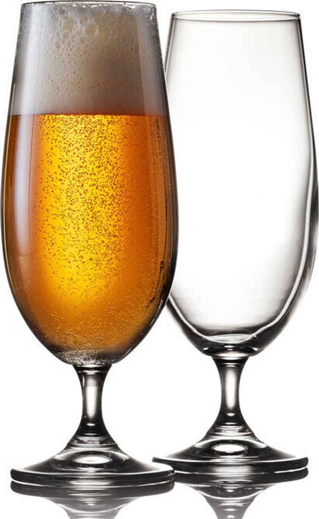 BITZ COMFORT Biergläser / Bierpokale / Glaspokale 380 ml, 2 Stück