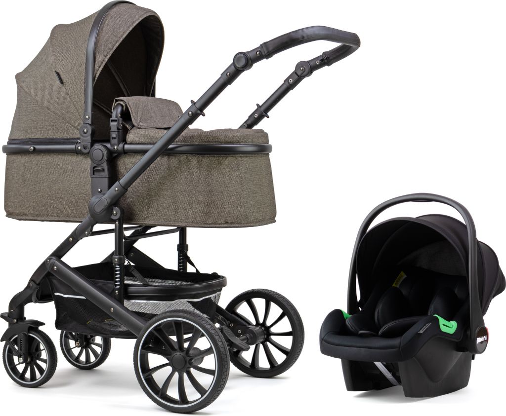 Pixini Kalani Kinderwagen Set 3in1 dunkelbraun Produktbild 