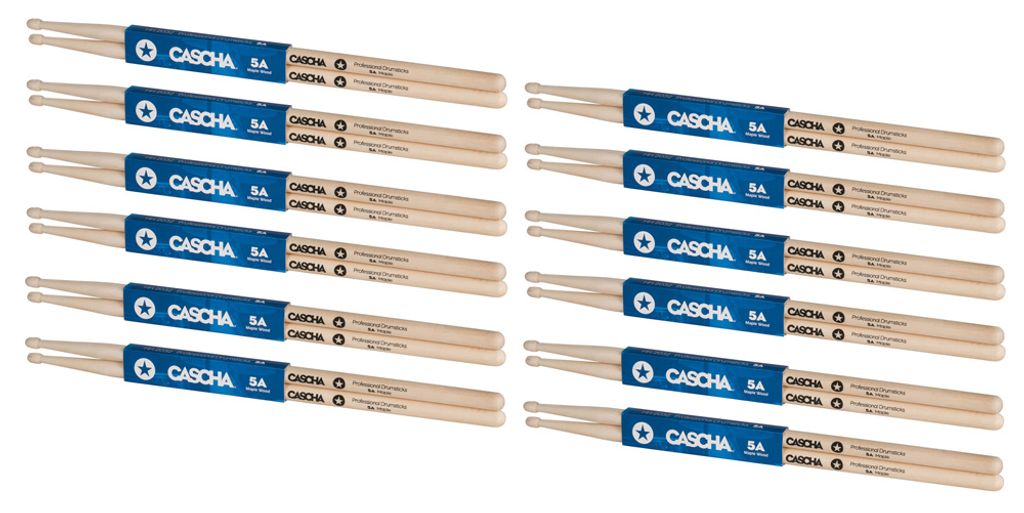 CASCHA HH 2039 Wood Tip 5A Maple (12 Paar) Produktbild 