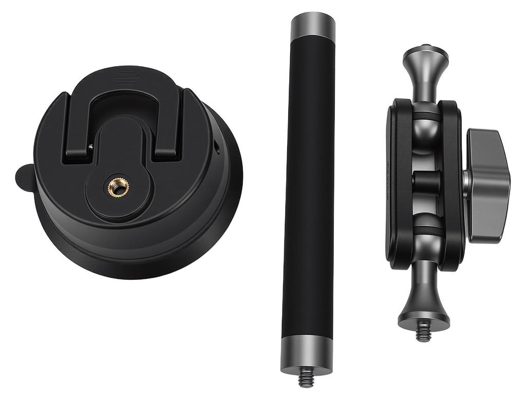 Kamera-Saugnapfhalterung, passend für DJI 360 Action 6 5 Pro, Gelenkarm, Grad Dual-Kugelkopf, Autofenster, 1/4 Zoll Schraube