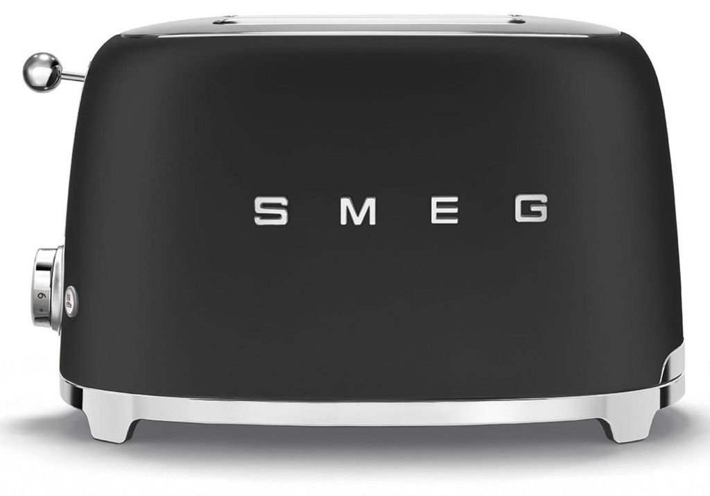 Smeg TSF01BLMEU, 2 krajcov, Čierna, Nerezová oceľ, Obrázok produktu 