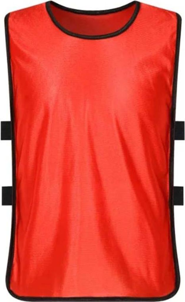 Trainingsweste Kinder, Rot Größe S, Für Fußball & Basketball, Unterschiedliche Farben, Team-Training Ausrüstung