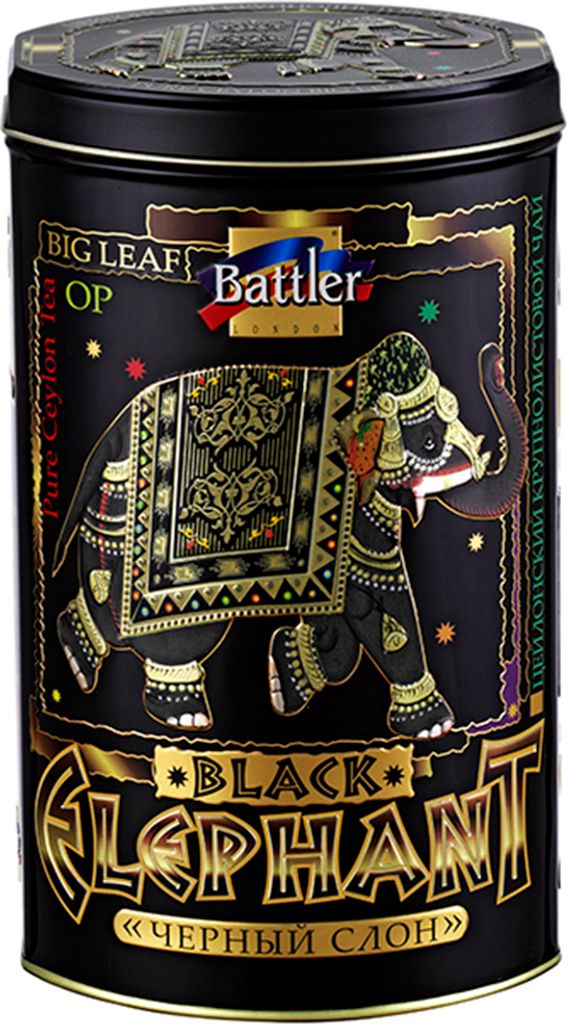 BATTLER Schwarzer Ceylon Tee Black Elephant OP lose 100g Produktbild 