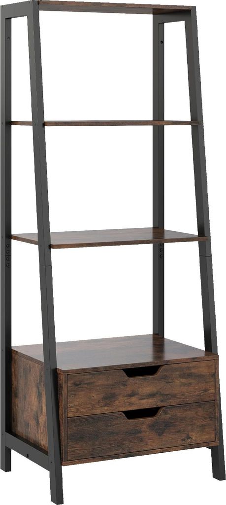 COSTWAY regał drabinkowy wolnostojący, 134 cm regał z 4 Zdjęcie produktu 