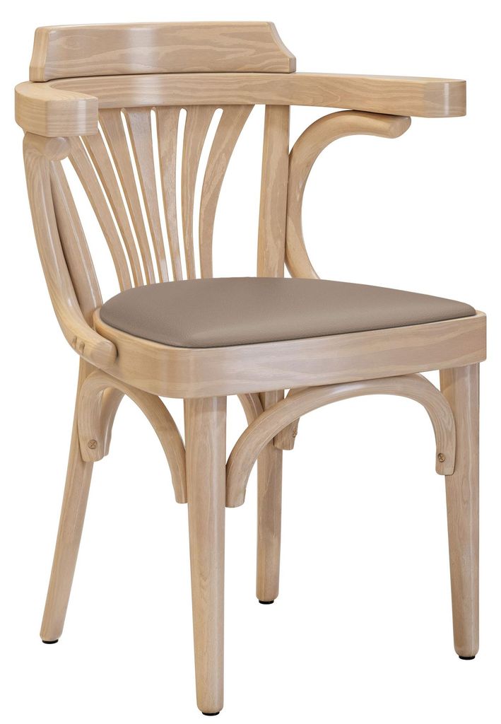 2er-Set Chausey | Bugholzstuhl | Holz / Leder | Eiche / Produktbild 