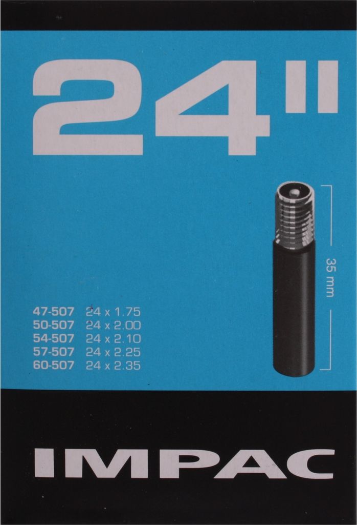 2x Impac 24 Zoll AV Schlauch Auto Schrader Ventil 47 - 57 Produktbild 