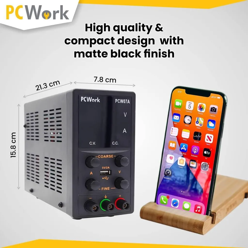 Alimentation pour réparation électronique PCWork PCW07A 30V 5A réglable - 3