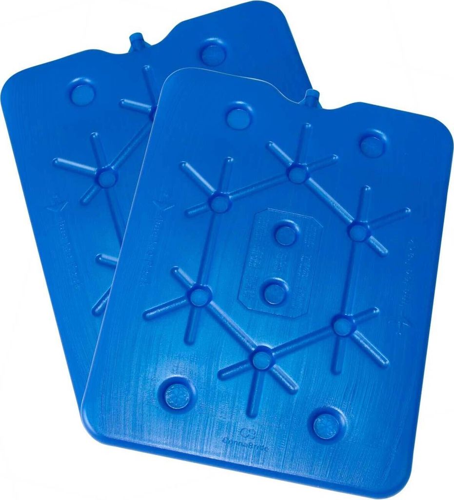 ToCi XXL Kühlakku 2er Set | Freezeboard (32x25 cm) mit je 800 ml | 2 blaue Kühlelemente Iceakku für die Kühltasche Kühlbox Eisbox