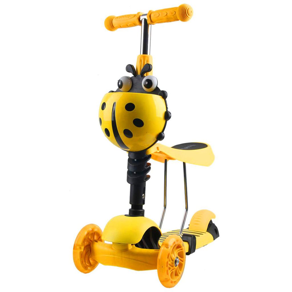 3-Rad-Roller 3in1 Marienkäfer gelb Produktbild 