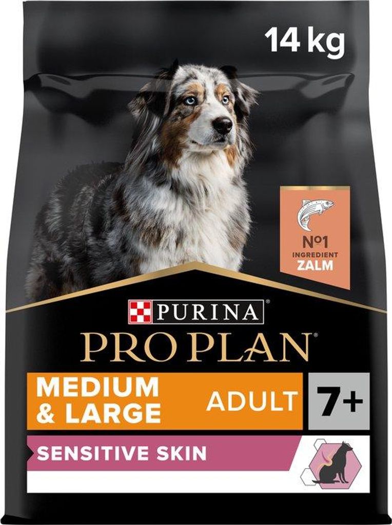 Pro Plan PURINA PRO PLAN Sensitive Skin Senior (7+) - Hundefutter - Lachs - 14 kg