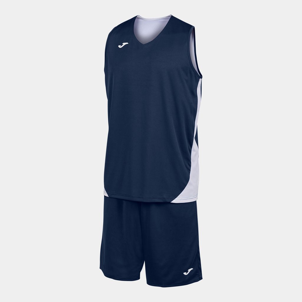 Joma Kansas Set, Marineblau-Weiss, 140