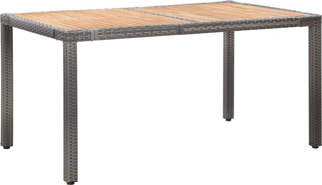 vidaXL 7-tlg. Garten-Essgruppe mit Auflagen Poly Rattan Produktbild 