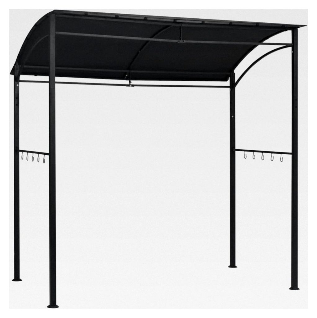 Grillpavillon 215x150x220 cm Anthrazit Stahl