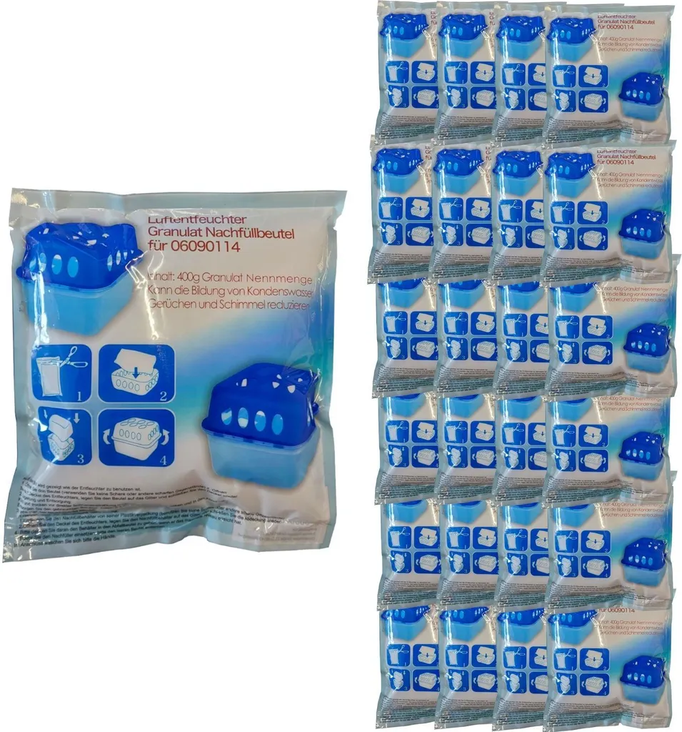 Sachet de recharge granulés anti-condensation 24er pour absorbeur air