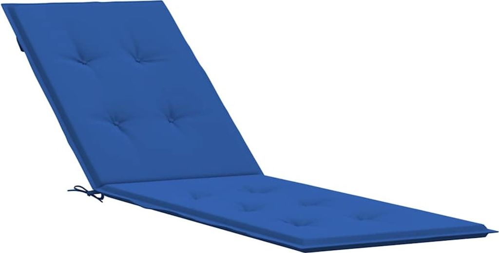 vidaXL Liegestuhl-Auflage Königsblau (75+105)x50x4 cm