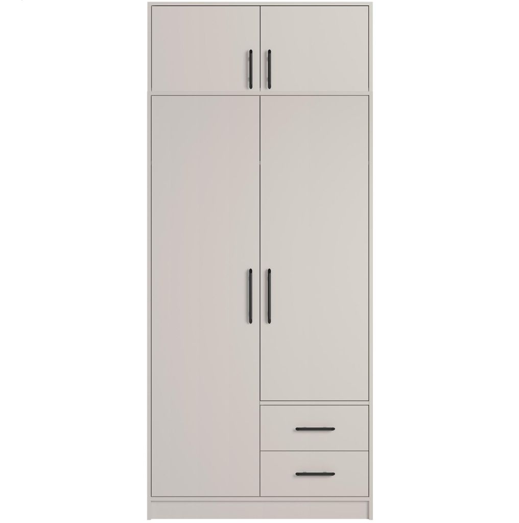 Marmex Kleiderschrank, Mehrzweckschrank SMART 3N Cashmere 100x230x56 cm