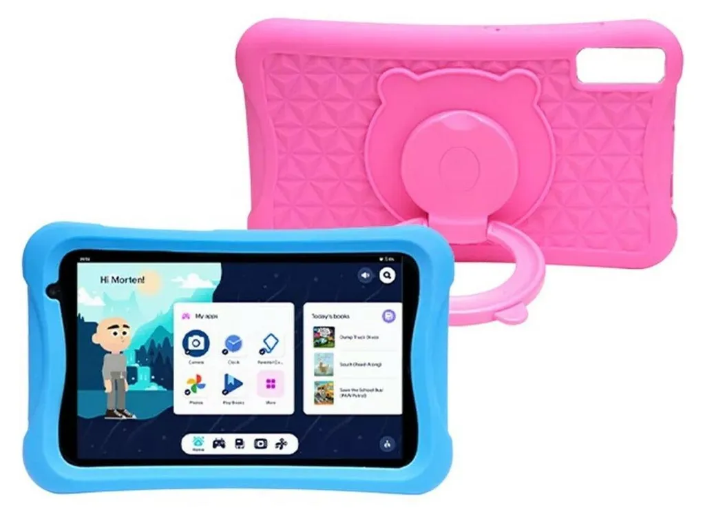 Tablette éducative Android Denver pour petits et grands en Bleu et Rose
