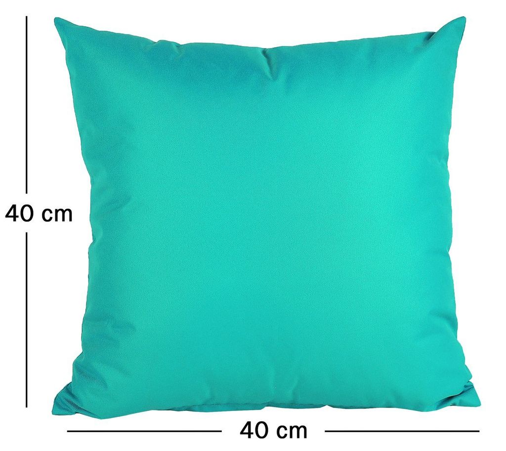 Jack Dekokissen Loungekissen Outdoorkissen Türkis, 100% Produktbild