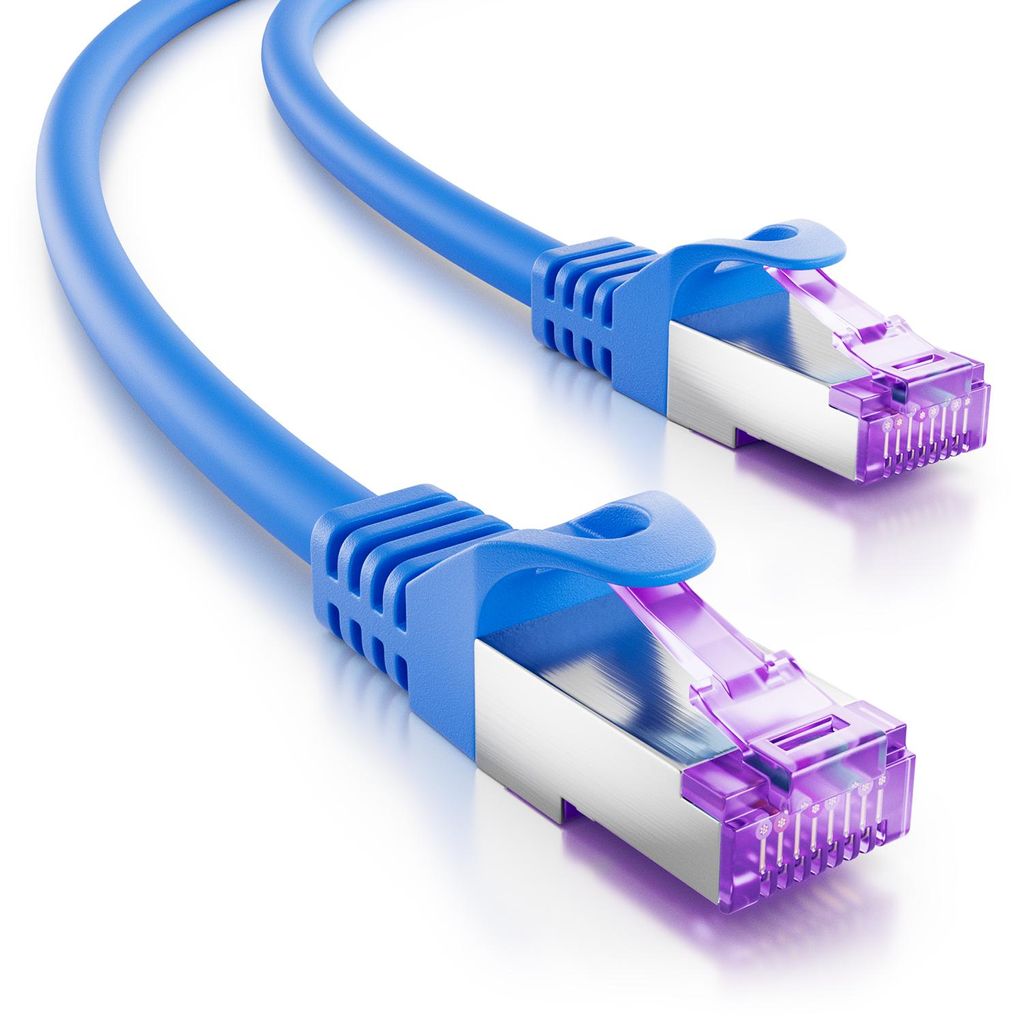 deleyCON 7,5m CAT7 Netzwerkkabel - 10 Gigabit - RJ45 Patchkabel Ethernet Kabel (Kupfer, SFTP PiMF Schirmung) - für Highspeed LAN DSL Switch Modem ...