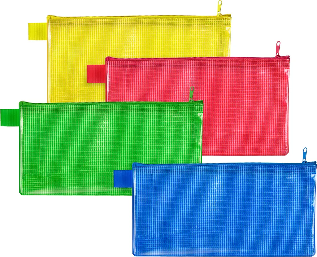 Pochette zippée résistante 0,26 mm verte VELOFLEX avec zip fluide - 2