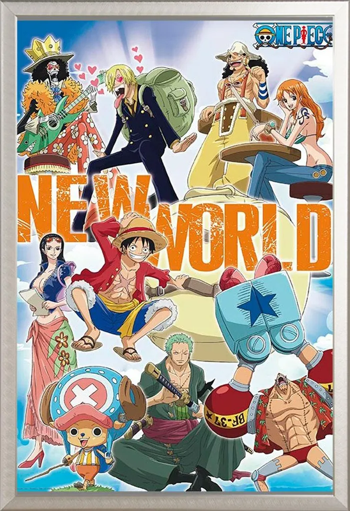 One Piece Poster New World + Cornice Shinsuke Argento - Unboxing!