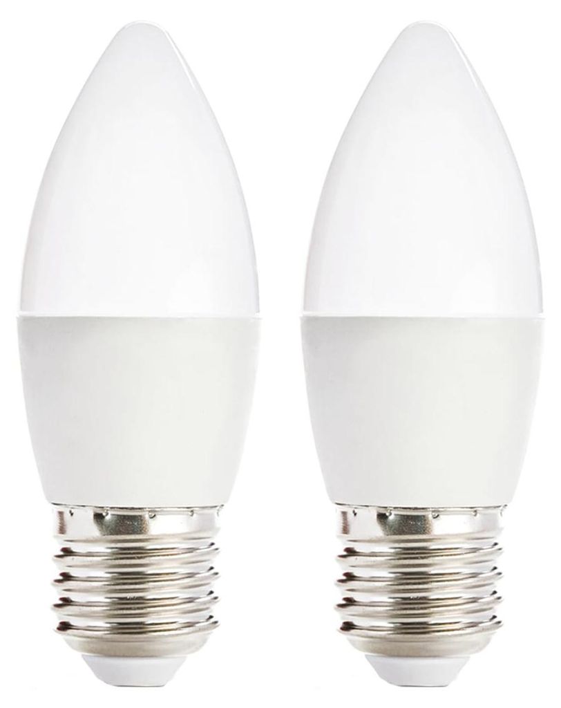 Kobi E27 LED Kerzenlampe 7W 600lm 6500K 230V 2 Stück