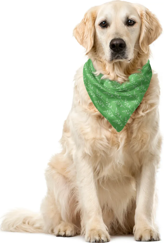 Bandana Cane ABAKUHAUS Verde Pavone: Morbida e Colorata 40x40