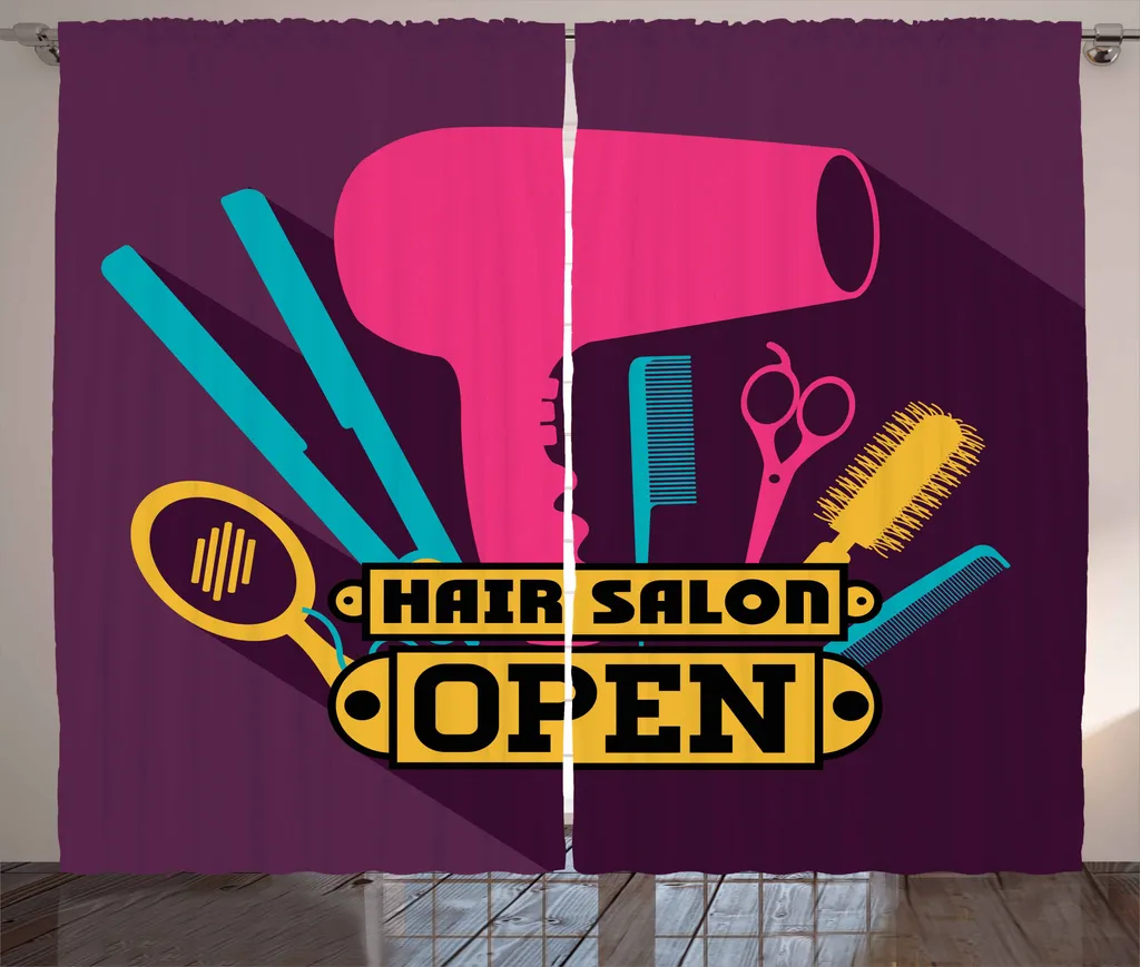 Tende Premium ABAKUHAUS 280x175: Stile Barber Shop per Interni