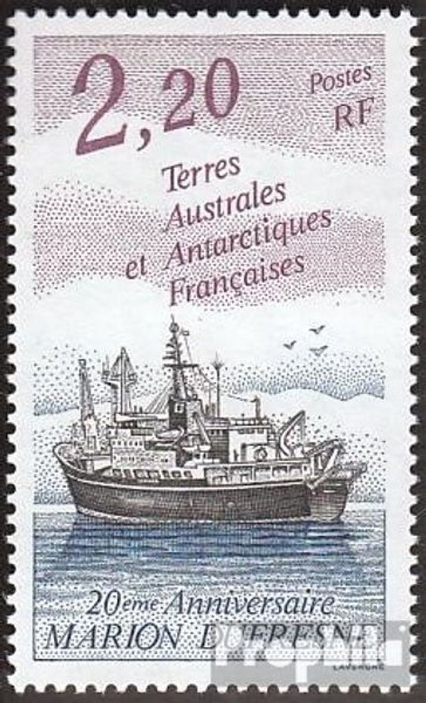 Briefmarken Französ. Gebiete Antarktis 1993 Mi 301 (kompl.Ausg.) postfrisch Versorgungsschiff