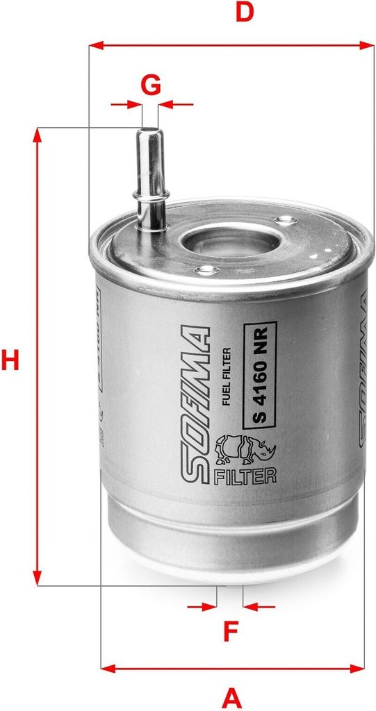 Kraftstofffilter SOFIMA S 4160 NR