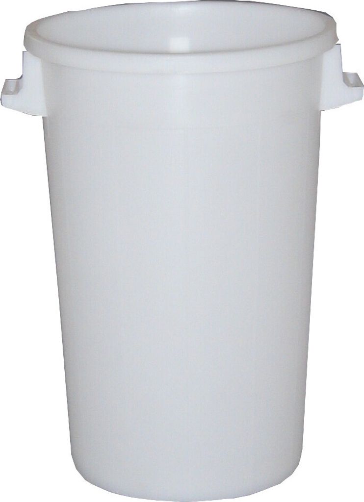 CHEFGASTRO Abfalltonne | 120 Liter, HxB 79x53cm | Weiß