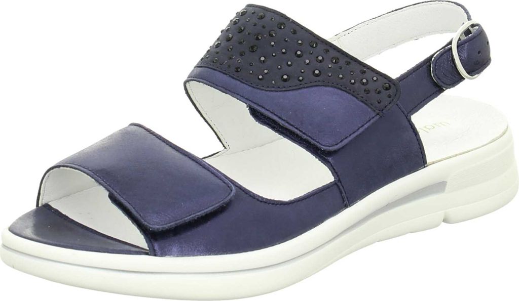 Waldläufer Komfort Sandalen Uni 383832313332 Blau 38 1/2 EU