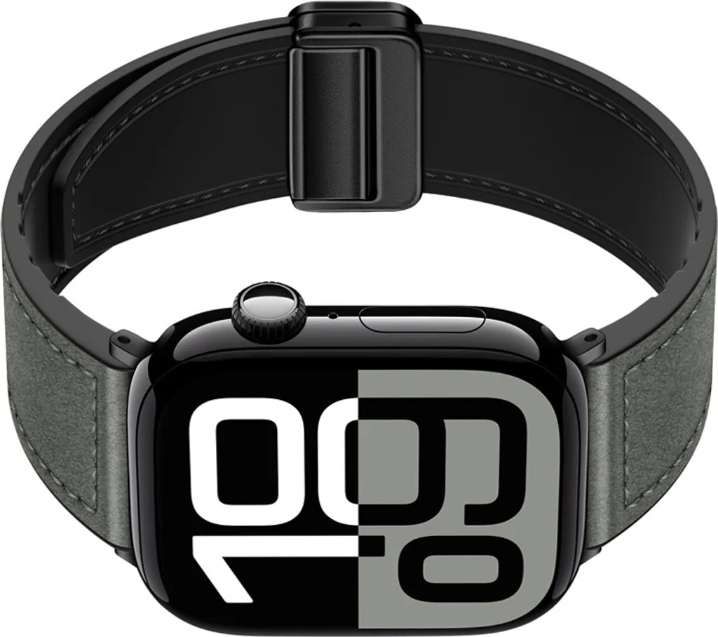 Cinturino Pelle Magnetico Grigio Apple Watch L | INF Original