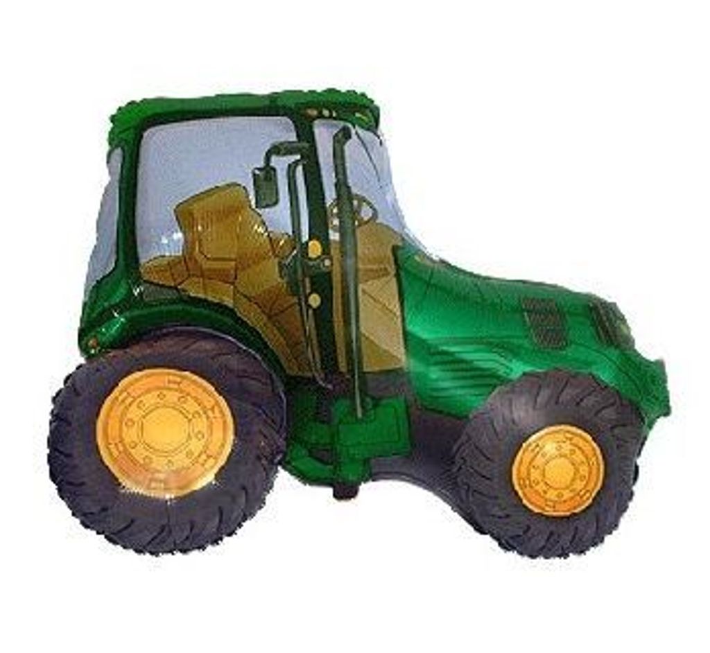 Zielony balon traktor - farma - 60 cm Zdjęcie produktu 