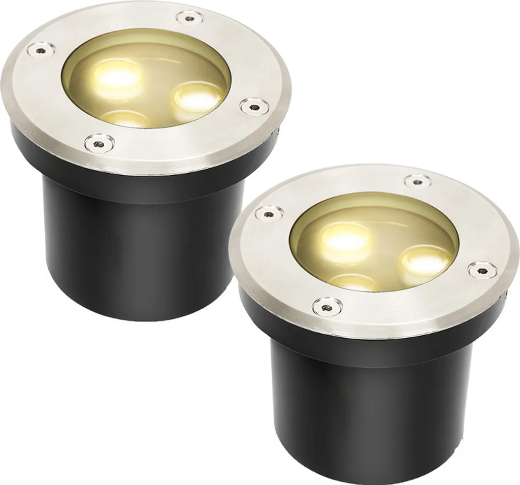 Luci da Pavimento 12x LED 3W IP67 Jopassy Faretti Esterni Sicuri