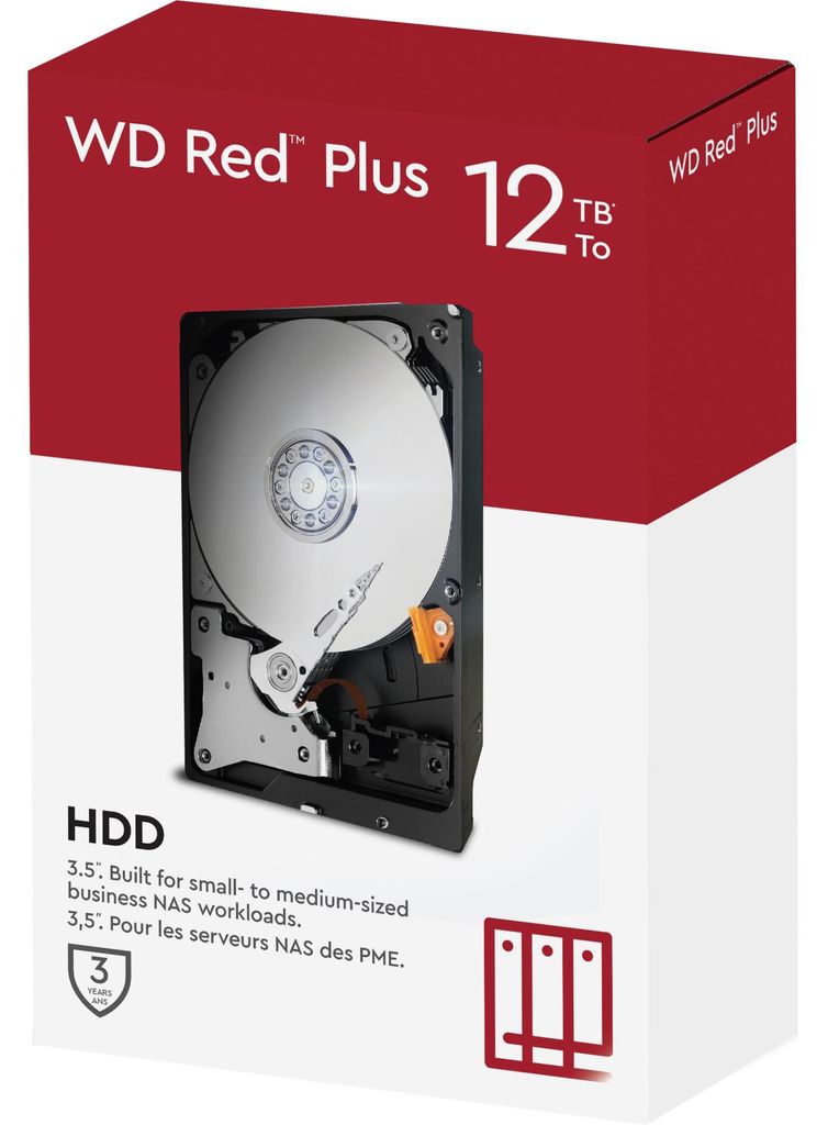 Western Digital Red Plus , 12 TB, 7200 ot/min, 3.5", Serial Obrázok produktu 