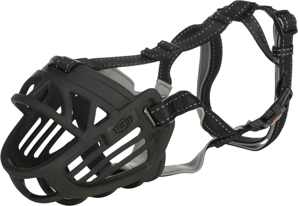 TRIXIE 17612, Hund, Maulkorb, M, Schwarz, Einfarbig, Nylon Produktbild 
