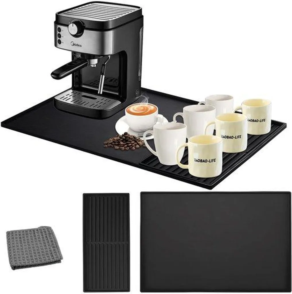 Tapis machine à café 40x60 cm antidérapant en silicone haute qualité