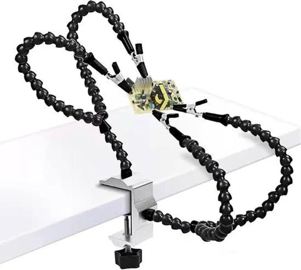 Troisième main de soudure avec 4 bras articulés pour atelier créatif