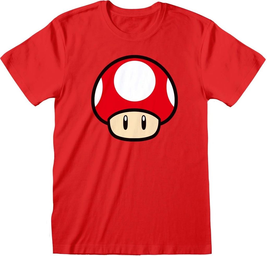Nintendo Super Mario - Power Up Mushroom - Red T-Shirt - Größe 158