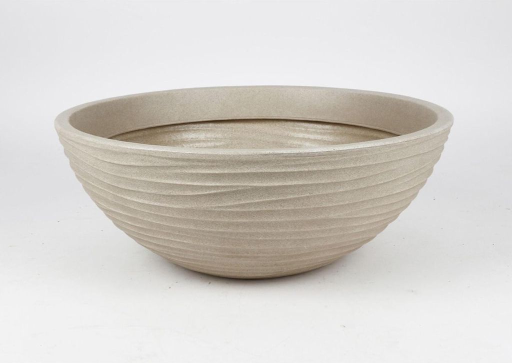 Pflanzschale SYLT rund D 52 × H 20 cm aus Kunststoff – Produktbild 