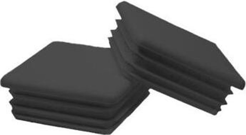 Stahlstopfen quadratisch 60x60mm, anthrazit RAL7016 - Packung mit 1 Stück