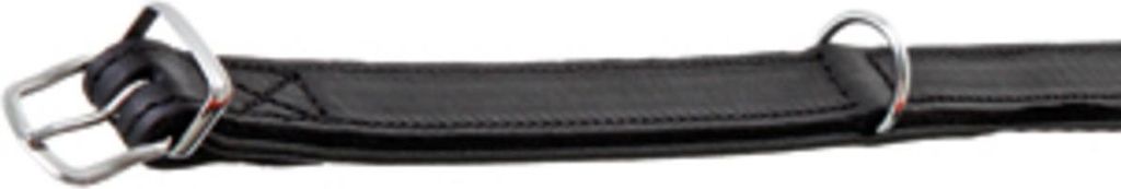 Flamingo Rondo Halsband genäht schwarz, Maße: 26-32 cm / 14 mm