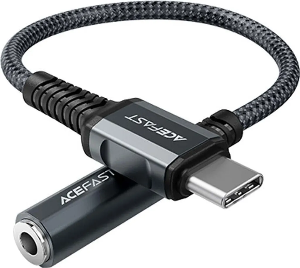 Adattatore USB-C a Jack 3.5mm Acefast C1-07 - Design Grigio Siderale