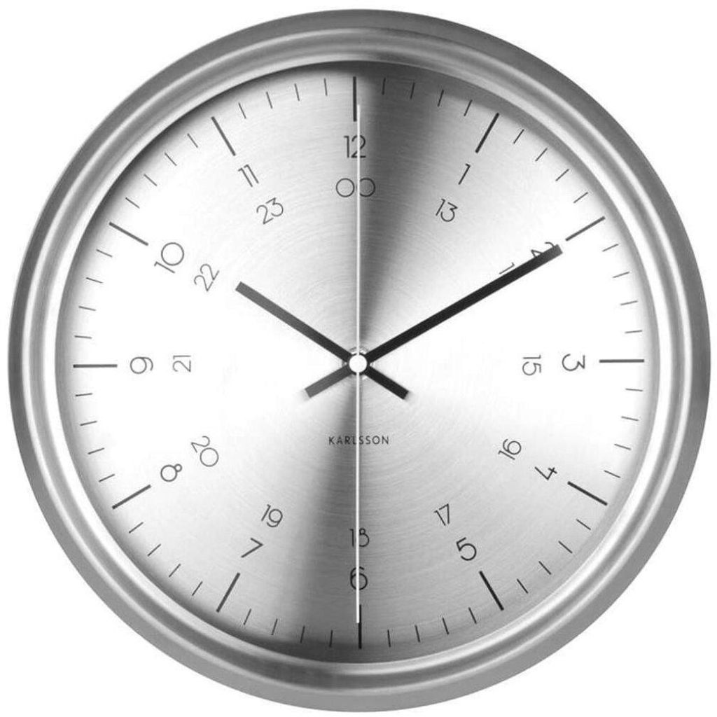 Karlsson Wanduhr Nautical Edelstahl
